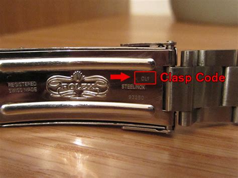 rolex clasp date codes|Rolex clasps identification.